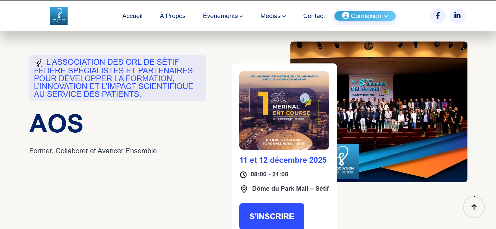 l’Association des ORL de Sétif